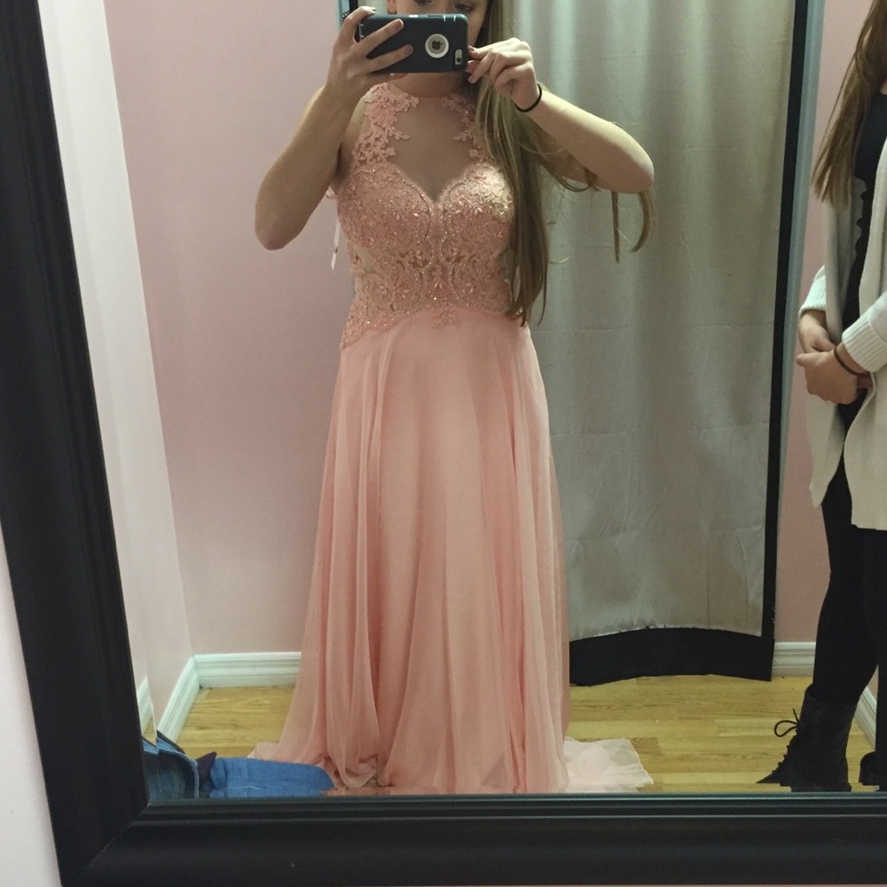 PRICE DROP!More pics so sweet boutique prom dress!